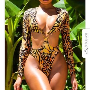 A beautiful butterfly bathing suit